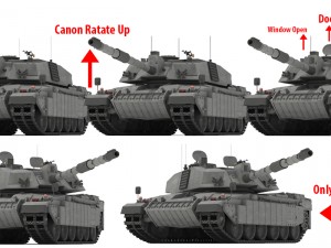 challenger ii british main battle tank 3D Model