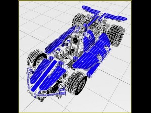 lego race car 3Dモデル