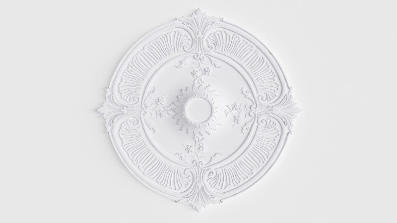 Ceiling medallion 3D 모델 .c4d .max .obj .3ds .fbx .stl .blend 