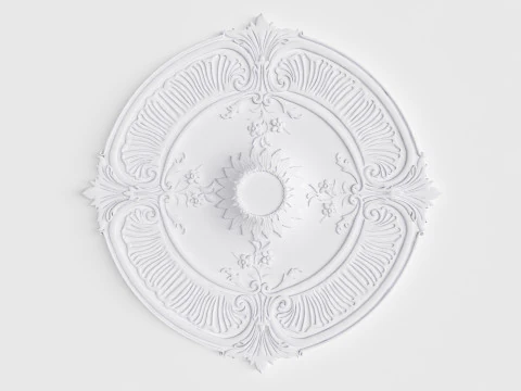 Medall&oacute;n de techo Modelo 3D