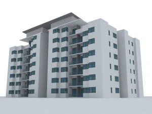 жилое здание 3D Модель