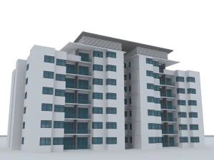 yerleşik bina 3D Model