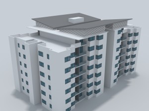 resident building 3Dモデル
