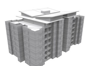 resident building 3Dモデル