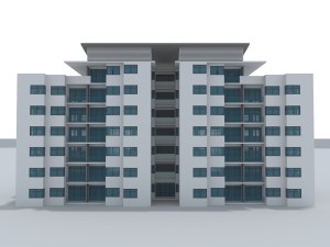 resident building 3Dモデル