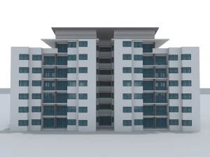yerleşik bina 3D Model