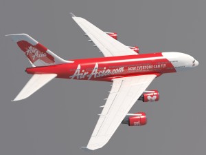 airasia a380 airbus 3D-Modell