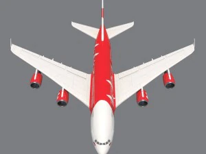 airasia a380 airbus 3D Model