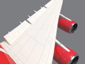 airasia a380 airbus 3D Model