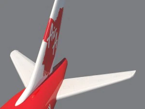 airasia a380 airbus 3D Model