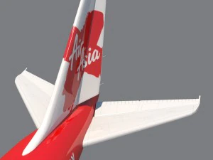 airasia a380 airbus 3D Model