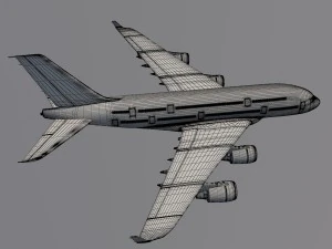 airasia a380 airbus 3D Model
