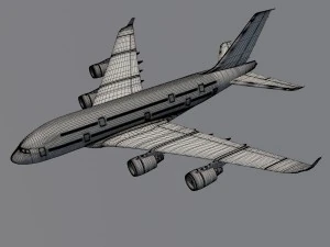 airasia a380 airbus 3D Model