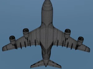 airasia a380 airbus 3D Model