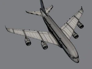 airasia a380 airbus 3D Model