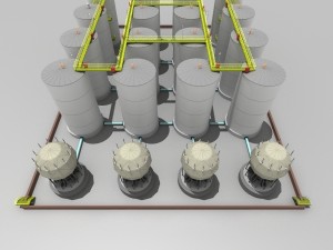 factory oil tanks Modelo 3D