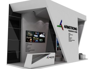 armstrong exhibition booth 3D Model
