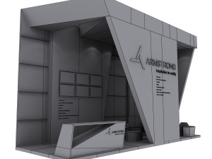 armstrong exhibition booth Modelo 3D