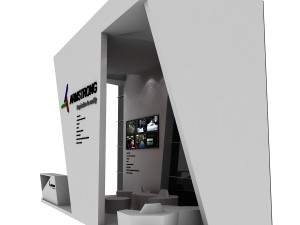armstrong exhibition booth Modelo 3D