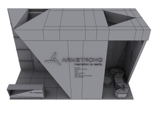 armstrong exhibition booth Modelo 3D