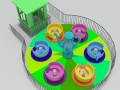 tea cup ride Modelo 3D