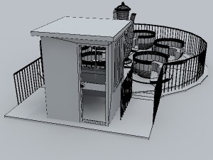 tea cup ride 3D-Modell
