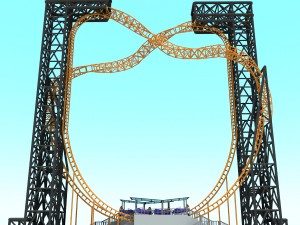 vertical roller coaster Modelo 3D