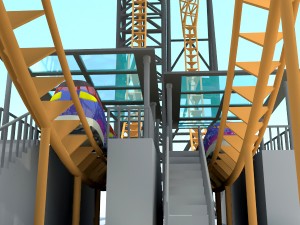 vertical roller coaster Modelo 3D