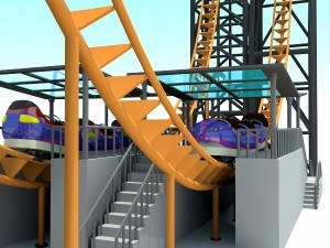 vertical roller coaster Modelo 3D
