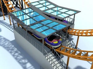vertical roller coaster Modelo 3D