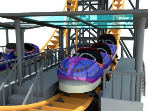 vertical roller coaster Modelo 3D