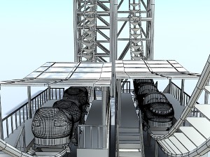 vertical roller coaster Modelo 3D