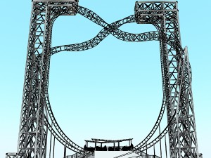 vertical roller coaster Modelo 3D