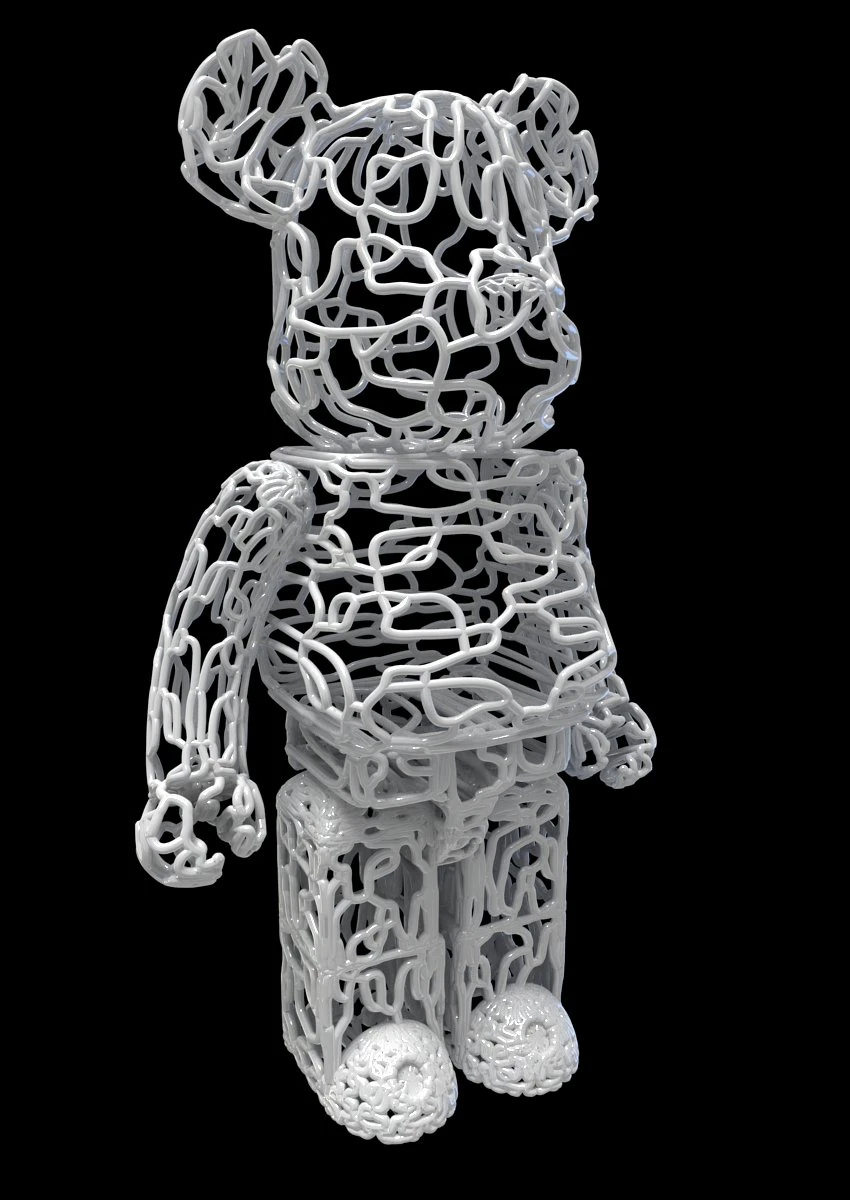 wire bearbrick 3D Model .c4d .max .obj .3ds .fbx .stl .blend 