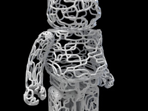 wire bearbrick 3D 模型