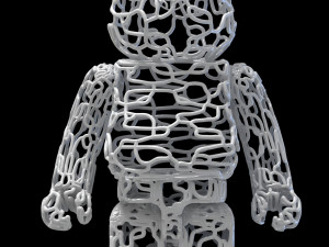 wire bearbrick 3D मॉडल