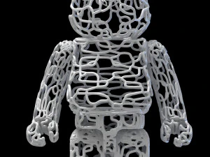 wire bearbrick 3D Model