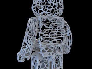 wire bearbrick 3D Model