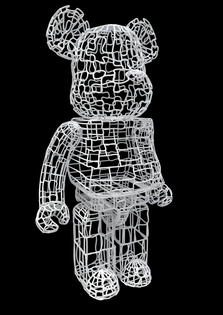 wires bear brick 3D Model .c4d .max .obj .3ds .fbx .stl .blend