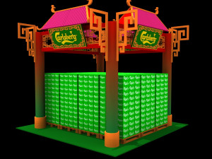 calsberg exhibition booth 3D Модель