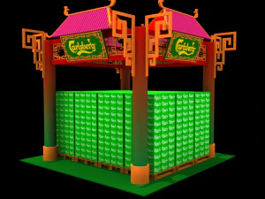 calsberg exhibition booth 3D Model