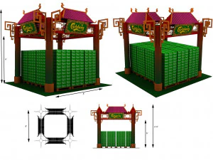 calsberg exhibition booth 3D Model