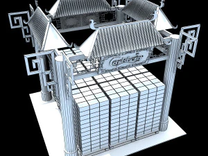 calsberg exhibition booth 3D Model
