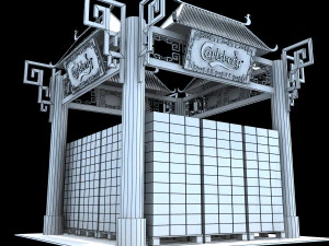 calsberg exhibition booth 3D Model