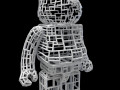 straight line bearbrick 3D Model