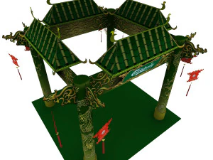 calsberg dragon exhibition booth 3D Model