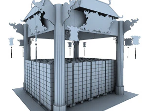 calsberg dragon exhibition booth 3D Model