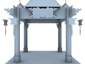calsberg dragon exhibition booth 3D Model