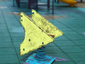 old spring rider Modelo 3D