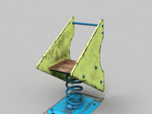 old spring rider Modelo 3D
